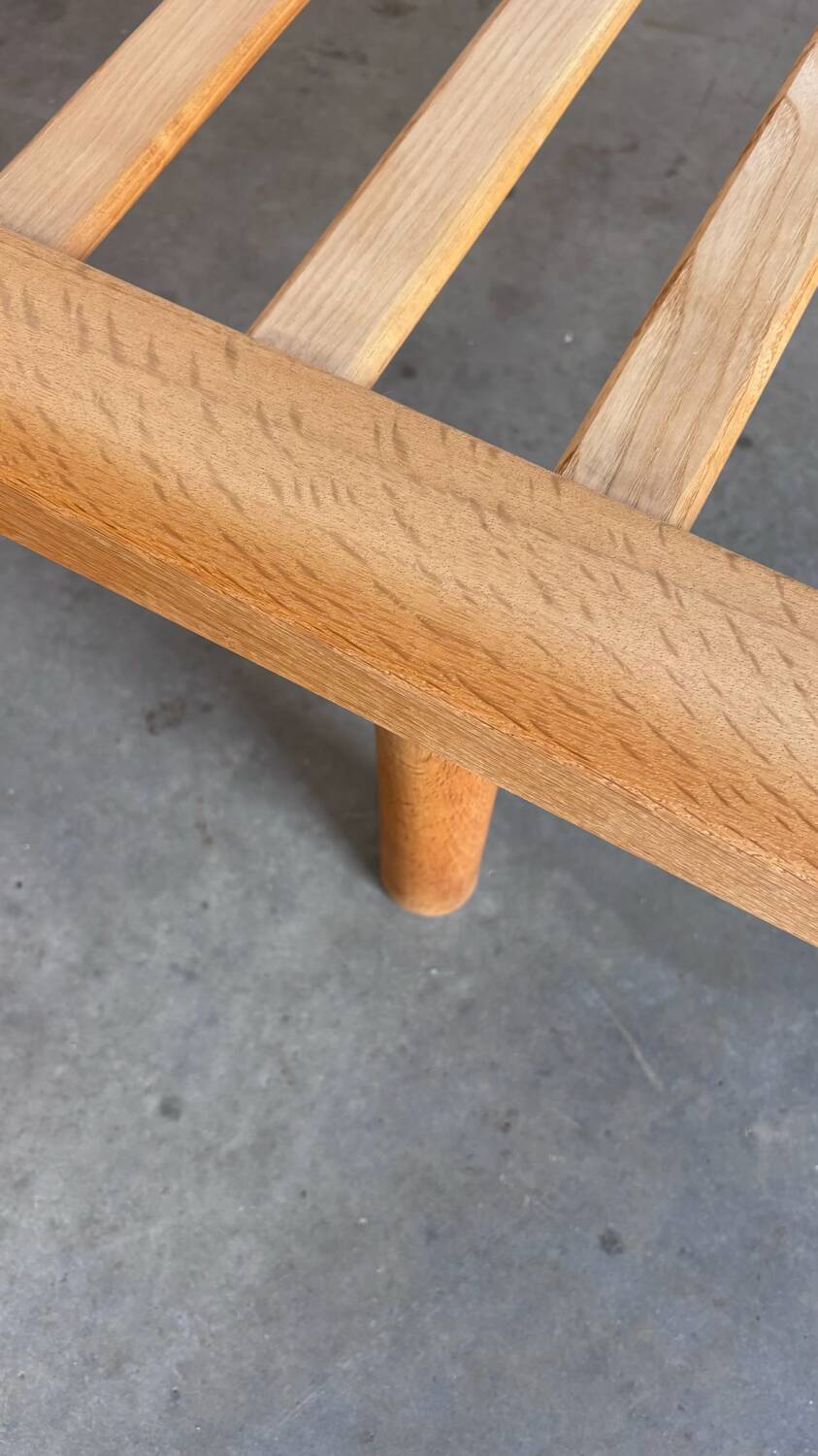 Lit de repos danois vintage en chêne