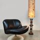 Danish vintage wooden floor lamp 1970 'Totem'
