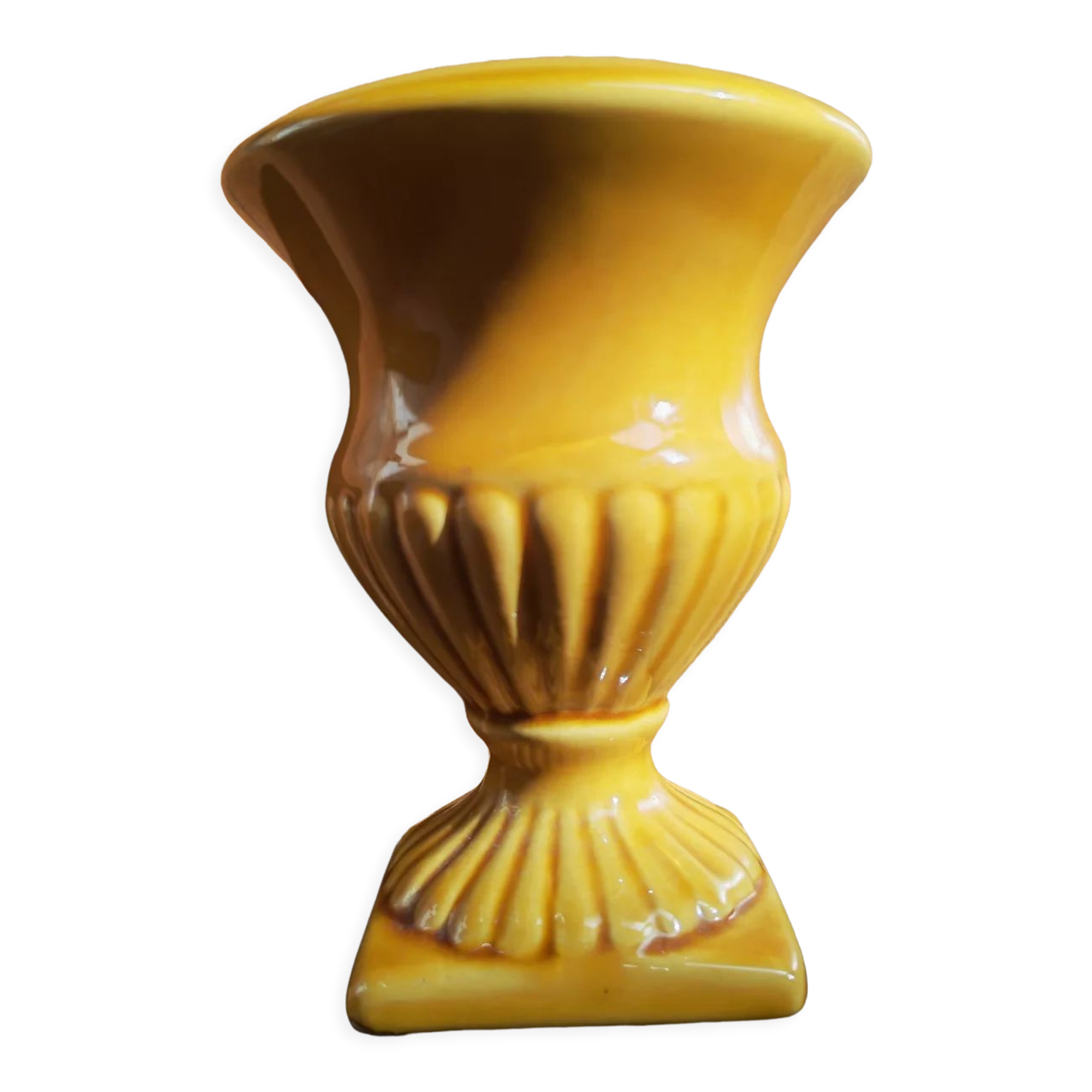 Mustard yellow Medici vase