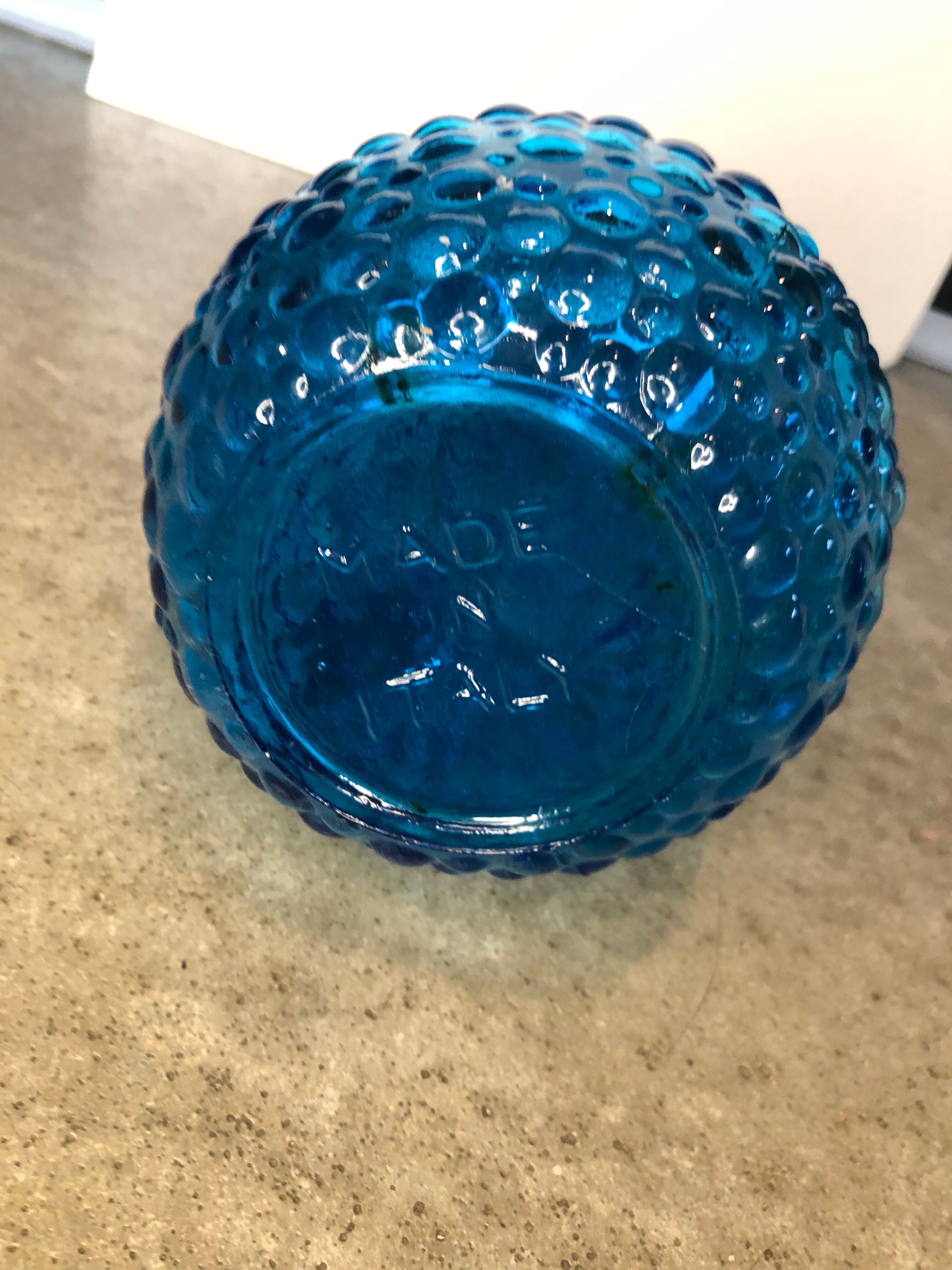 Blue empoli decanter