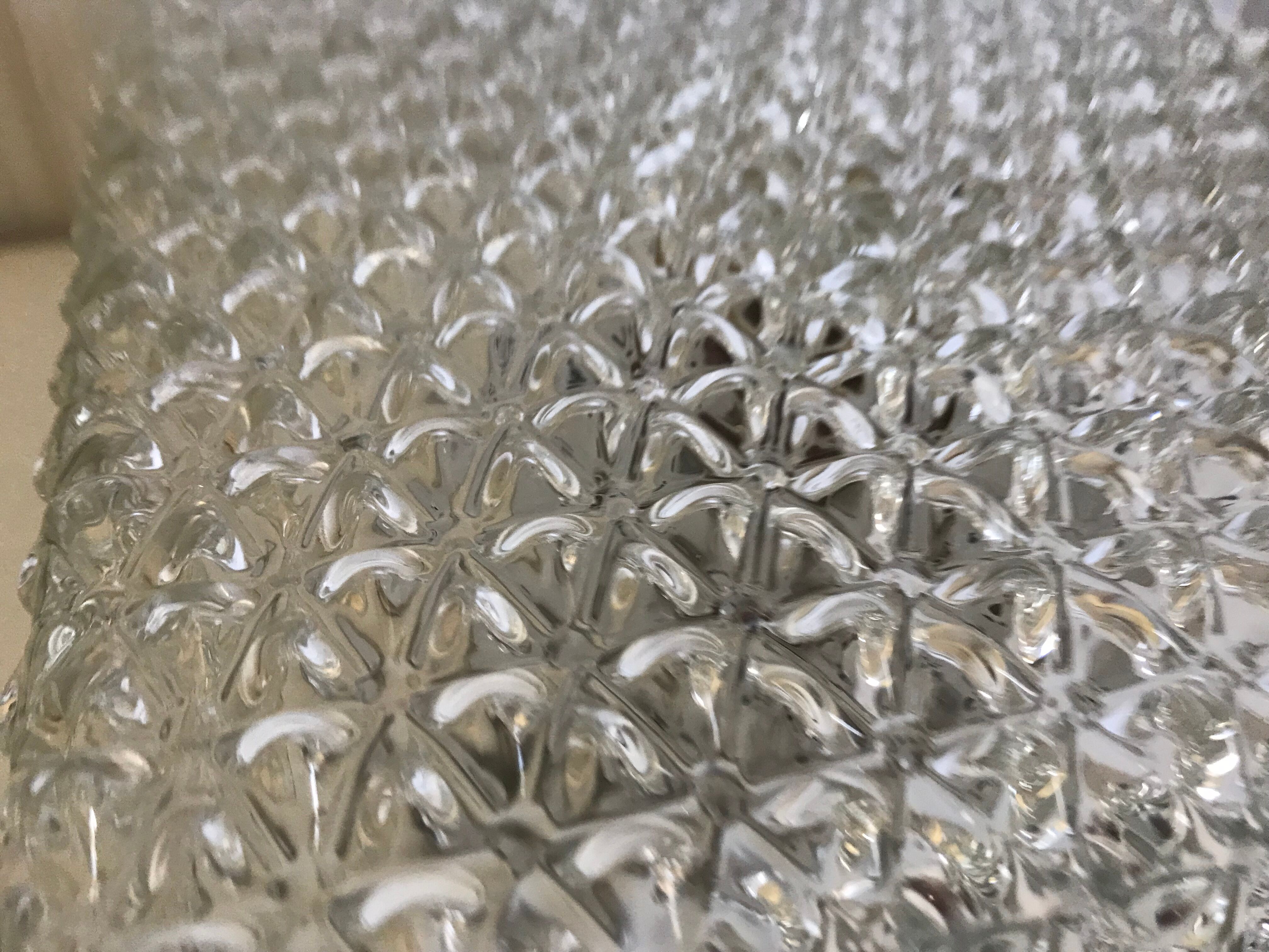 Glass ceiling light 23x23