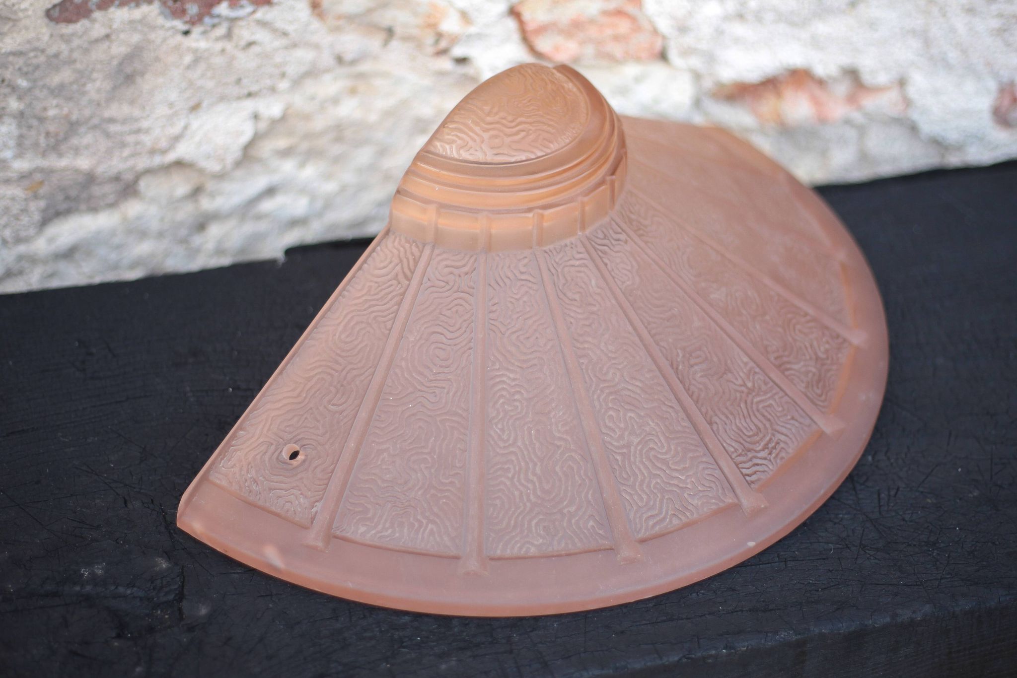 Art Deco Wall Sconce Moulded Glass