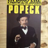 Popeck show poster "We are not savages" 1981