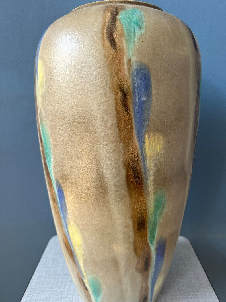 Colored ceramic vase