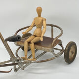 Baby rower, tricycle, child, old, vintage, metal