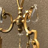 Bronze cage chandelier with tassels ,6 lamps