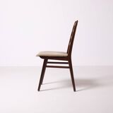 Set of 5 midcentury afromosia teak danish dining chairs, Denmark, 1960s