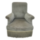 Fauteuil crapaud en velours d'époque Napoléon III 19ème