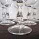Set of 6 stemmed glasses