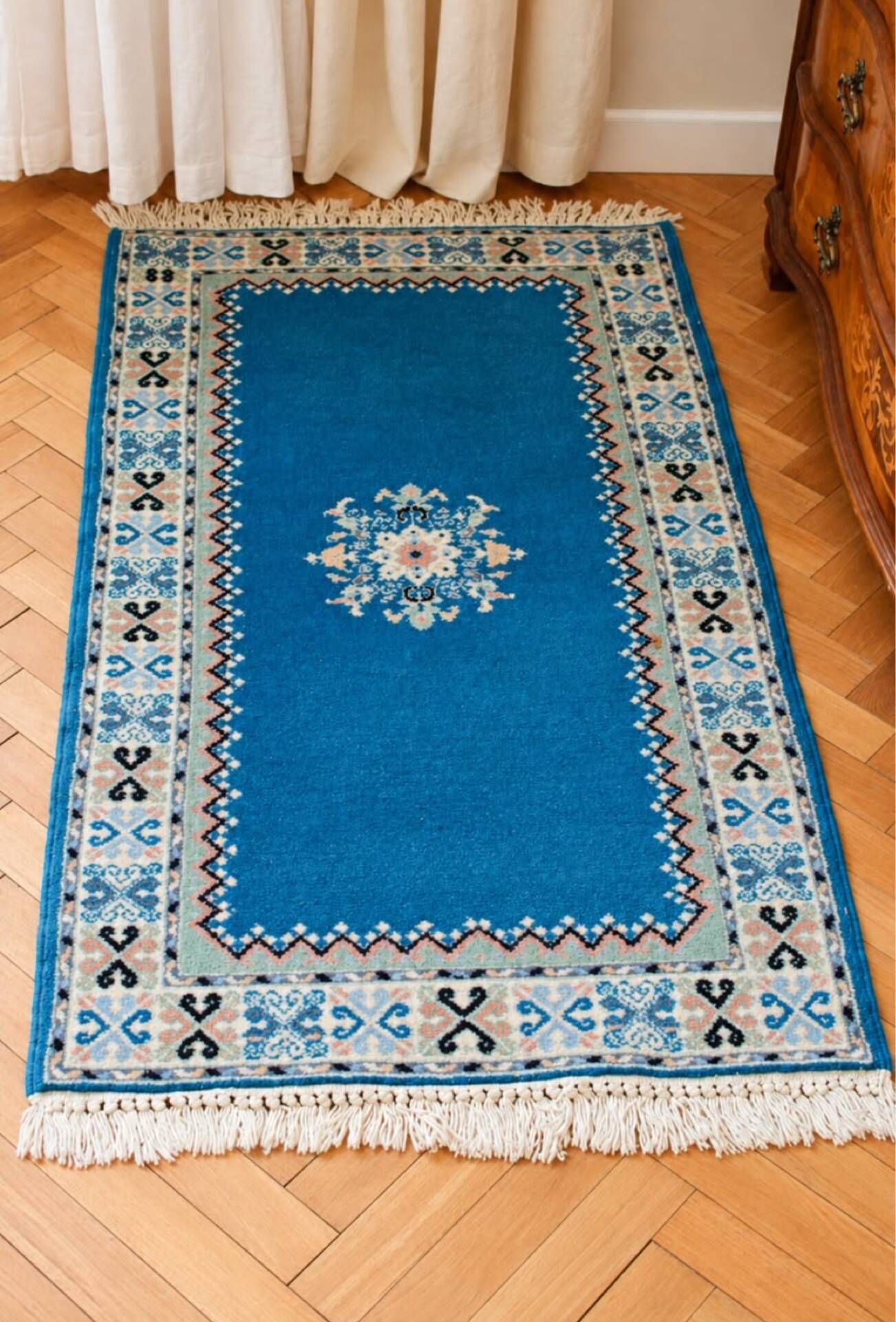 Vintage Moroccan Hand-Knotted Rug – Extra Supérieure – 130 × 70 cm
