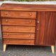 Commode buffet scandinave en acajou des années 50