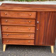 Scandinavian mahogany buffet sideboard from the 1950s.