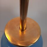 Foot lamp ceramic and brass vintage 50/60 s
