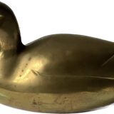 Large brass duck