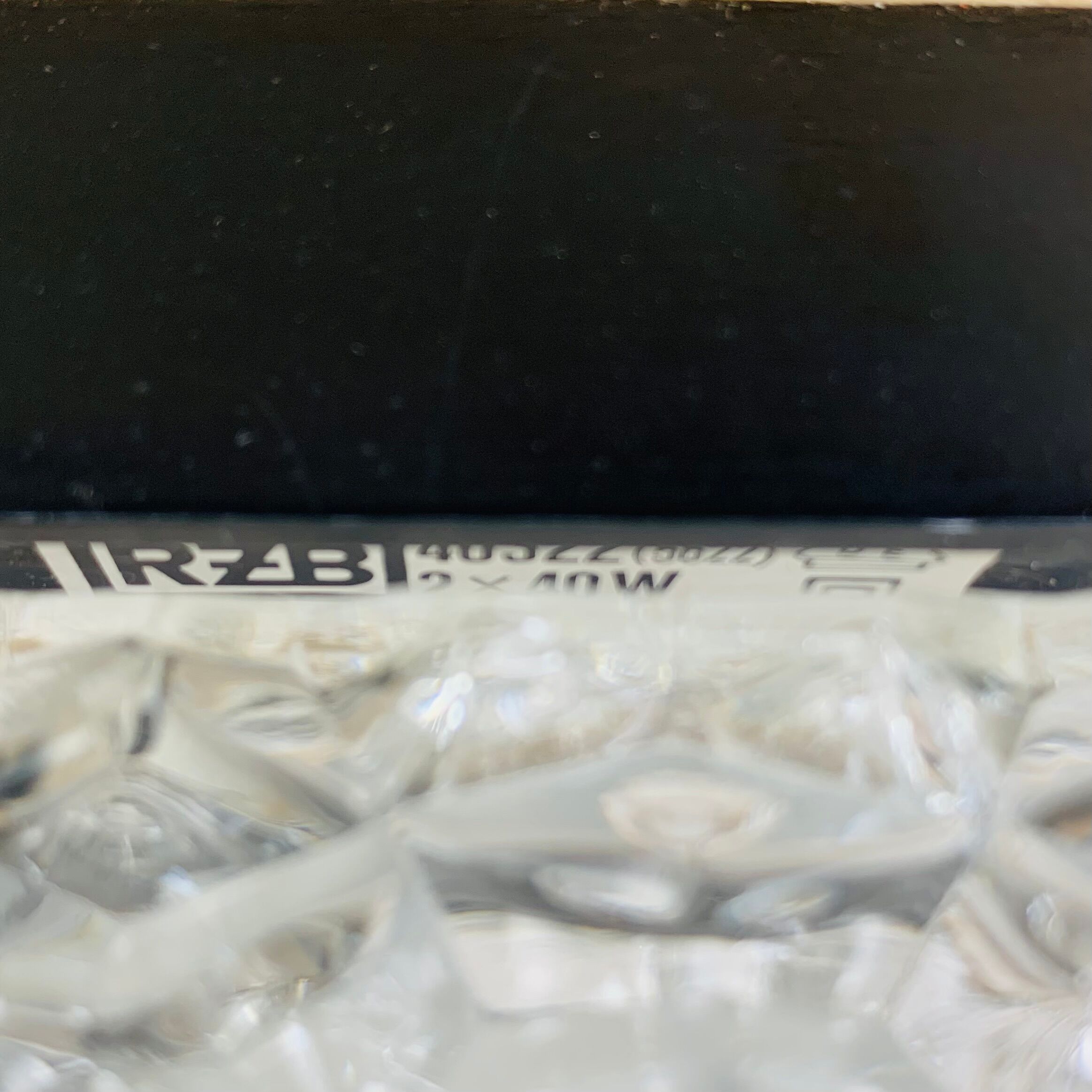 Wall lamp rectangle glass rectangle years 50 RZB Leuchten