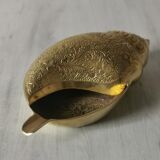 Cendrier coquillage laiton