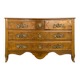Louis XV period chest of drawers in light oak