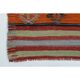 1970s Vintage Turkish Oushak Handmade Wool Cotton Beige Runner Rug  177x353