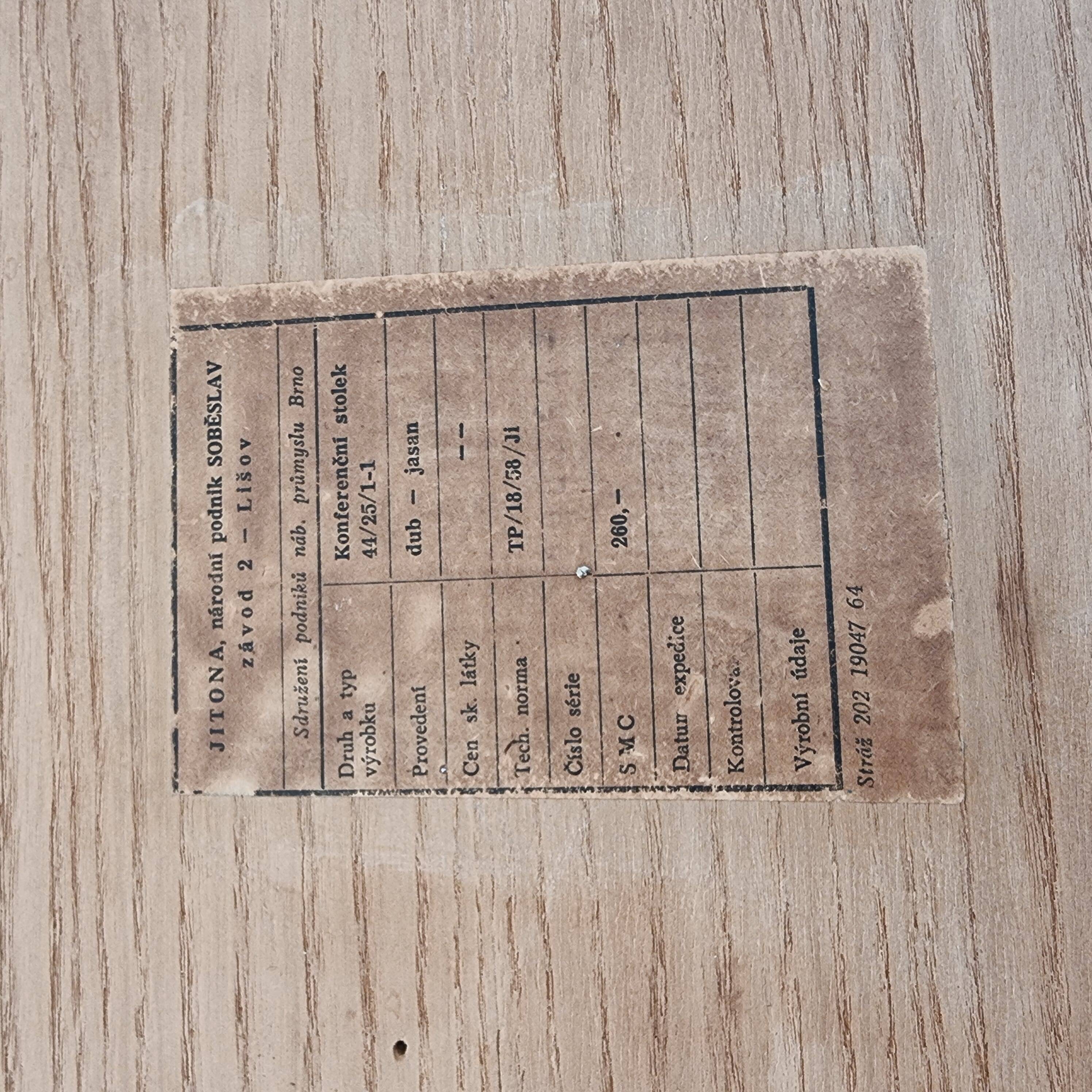Vintage Table in Ash, 1960s