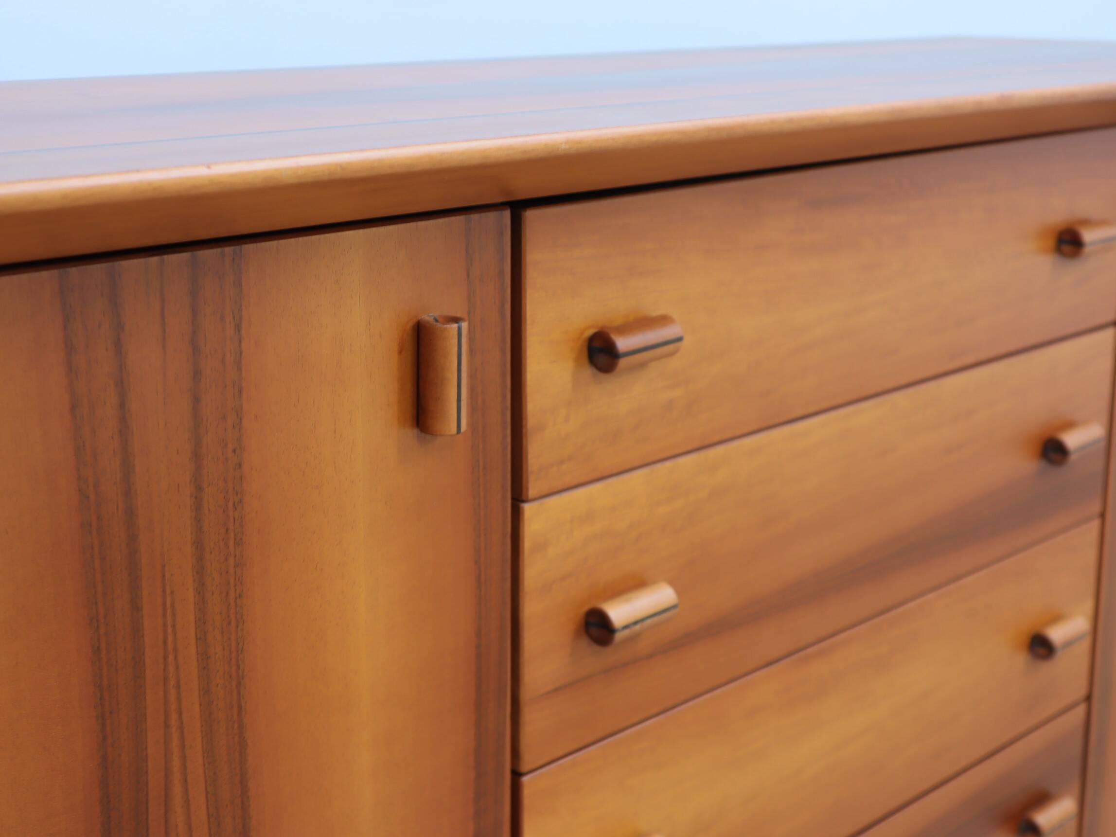 1970s Italian design brutalist-modernist geometric sideboard