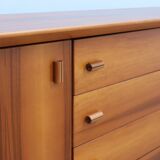 1970s Italian design brutalist-modernist geometric sideboard