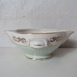 Saucière mint and gold model seville Moulin des Loups