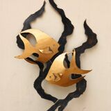 Decorative and luminous wall light from the 60s