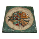 Wall ceramic "fish" – roland zobel, the cyclades 1970s