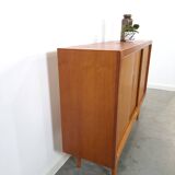 Mid Century Deens teak hoog dressoir