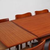 Extendable teak dining table by Wiesner & Hager, Austria