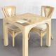 1970s rattan table with stone marquetry and matching chairs.