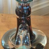 Vintage candle holder, glass paste