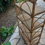 Rattan shelf