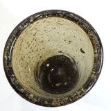 Vintage Bandor bubble vase – amber blown glass – 1960s design – decoration