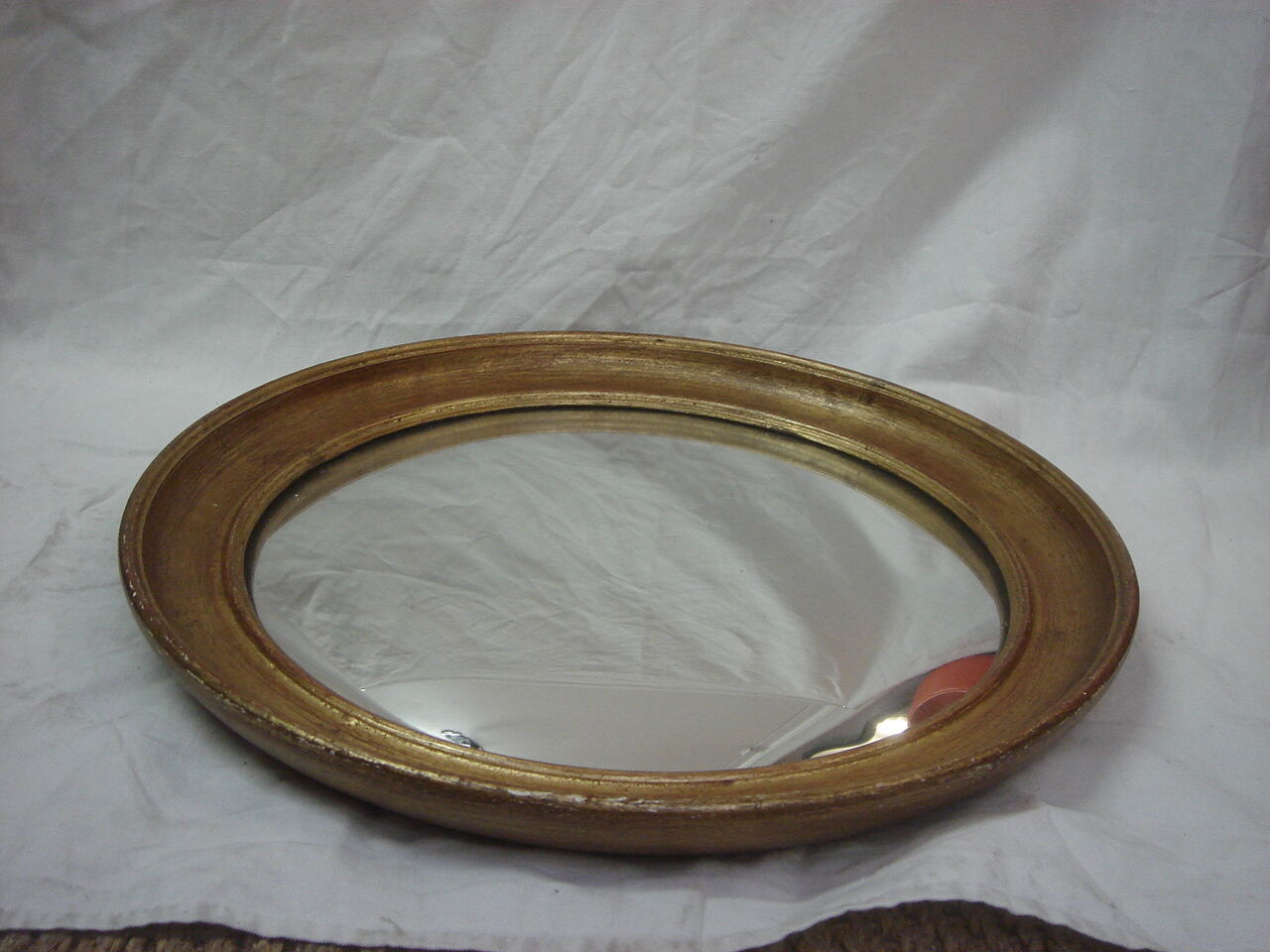 Golden wood witch mirror 37cm