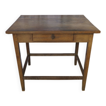 oak and leather desk