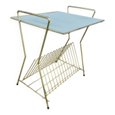 Side table for vinyl records in the style of Mathieu Mategot, perforated metal, 1960.