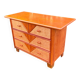 Commode en rotin 1960's