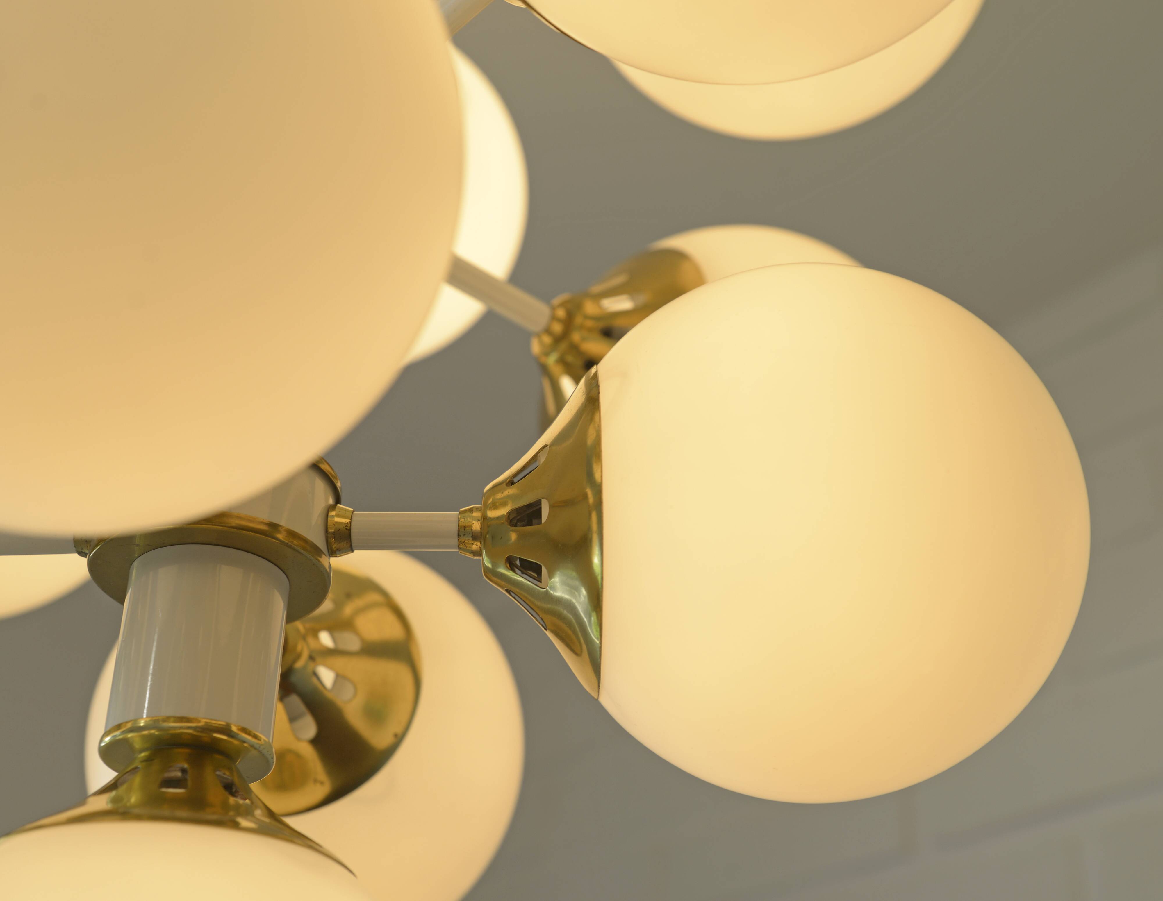 Sputnik Chandelier Vintage Pendant Light Large Hanging Lamp Space Age Style