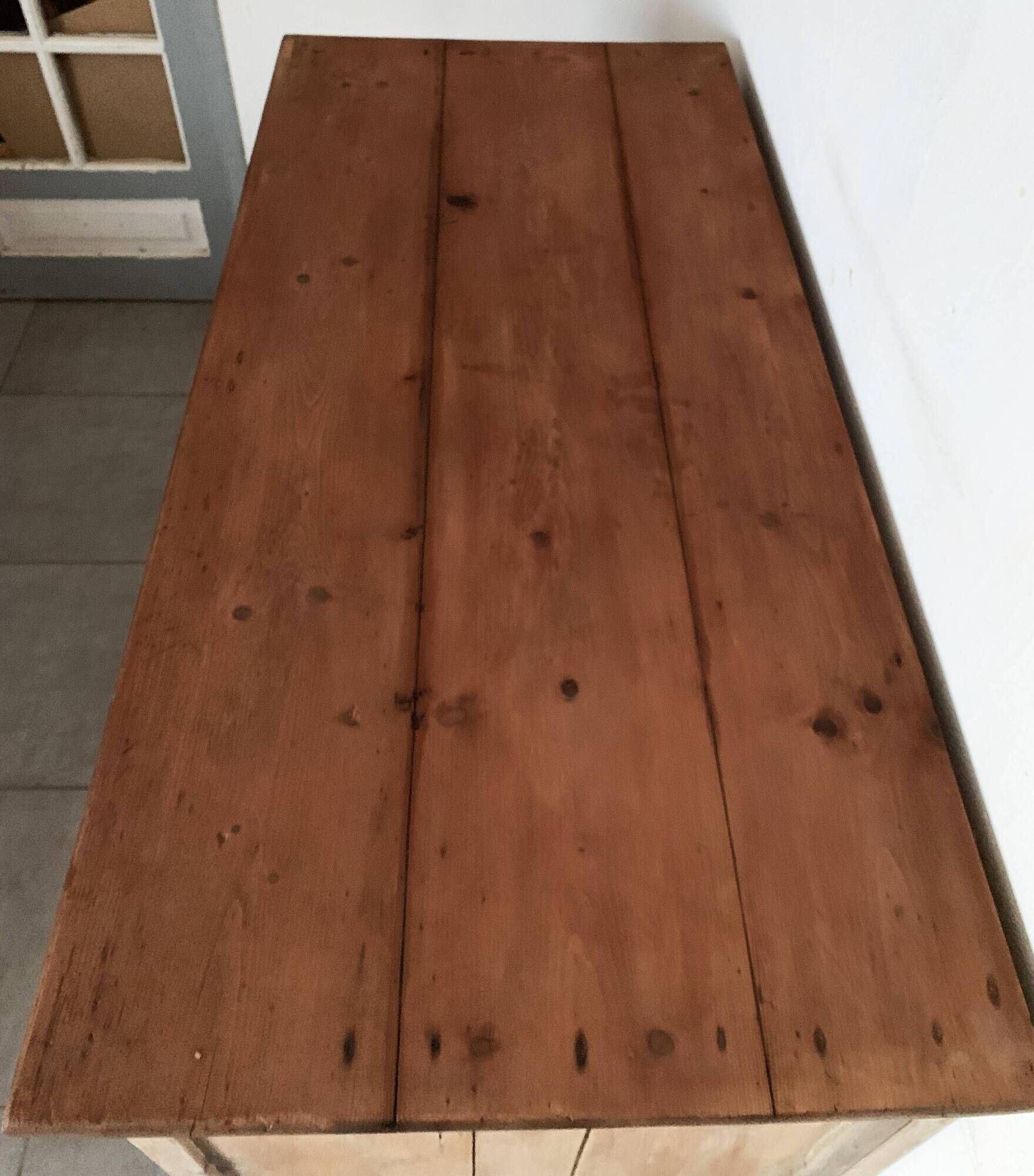 Vintage parisian buffet of the 50s in oak wood