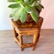 Bamboo plant-holder stool