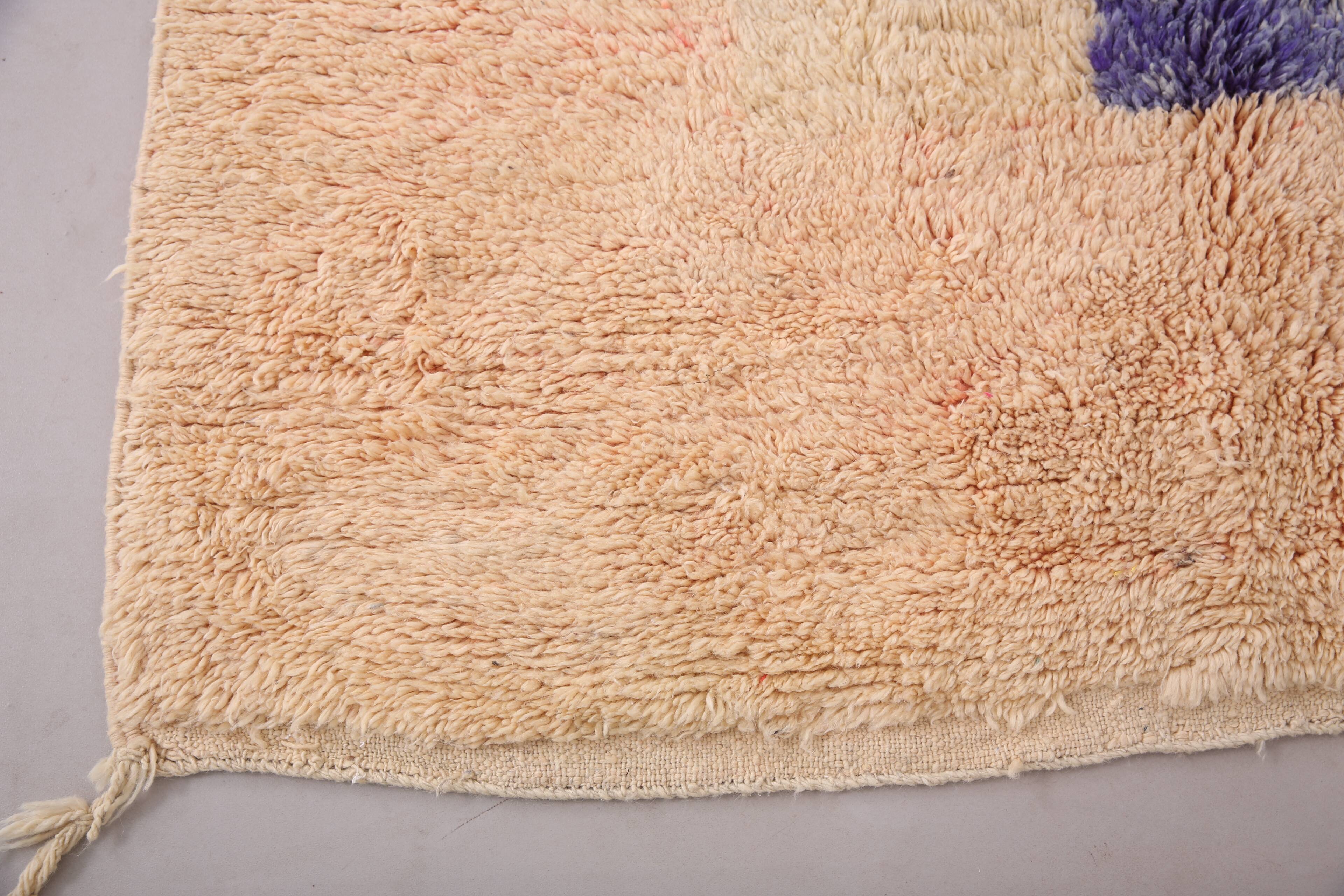 Peach Boujaad Rug 165 x 265 cm - Berber Wool Rug - Moroccan Rug Handmade