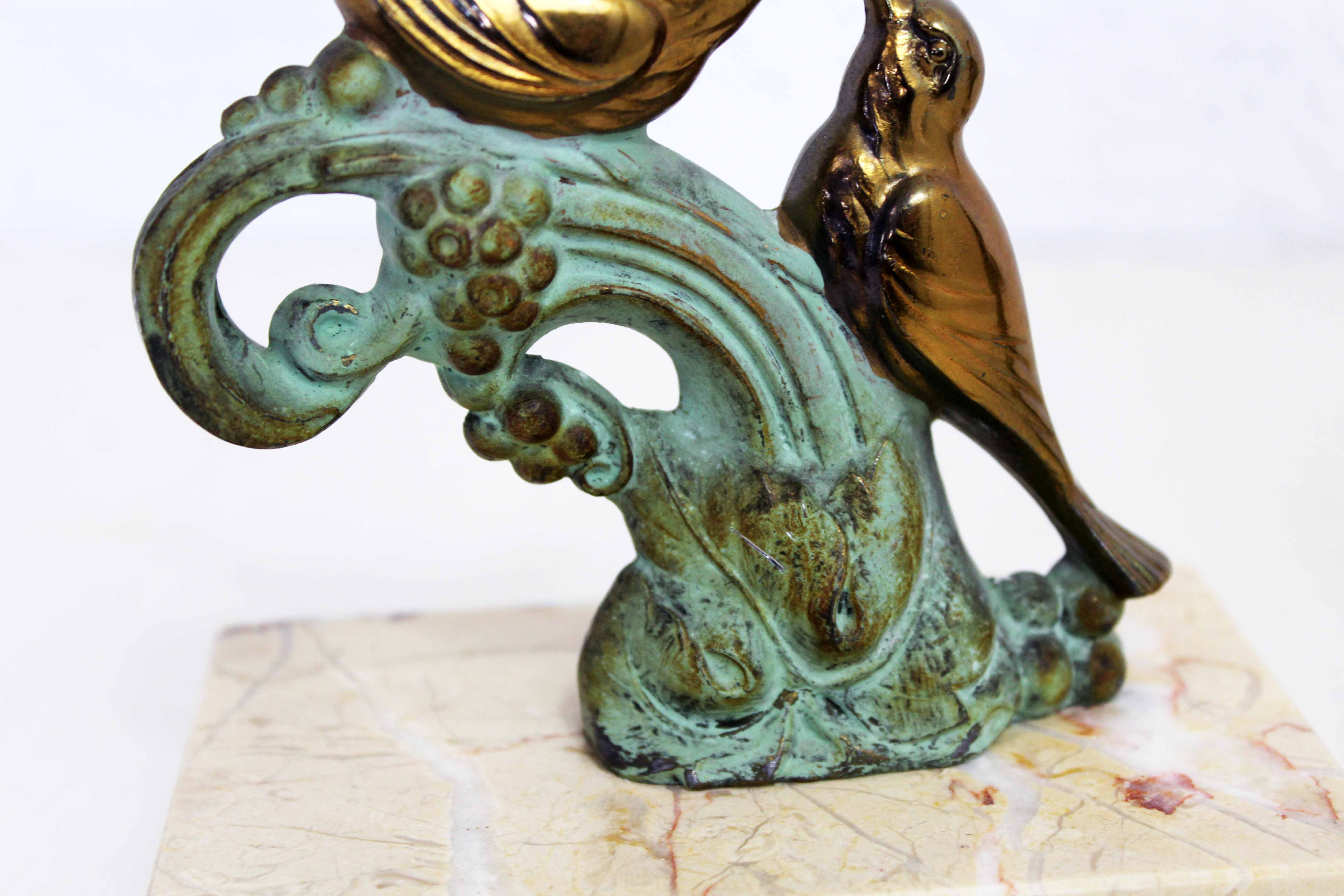 Bookends "birds" in regulation and marble 60s