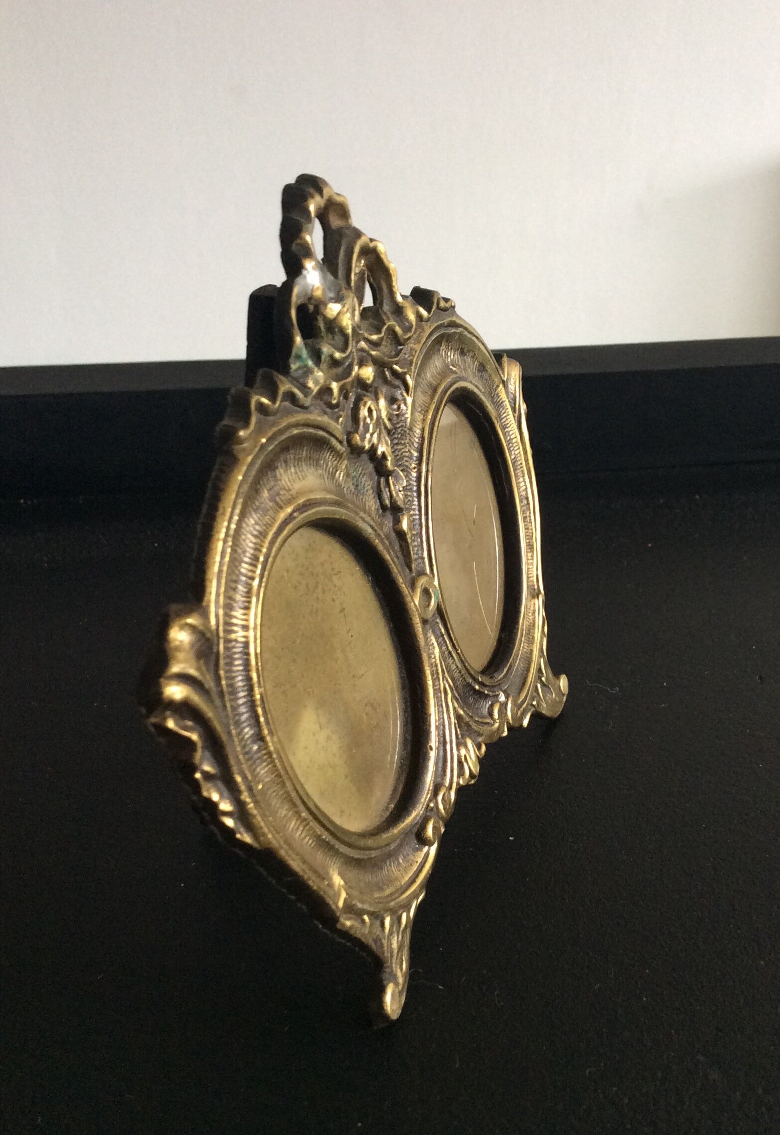 Old Bronze Photo Frame