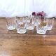 8 small liquor glasses in tempered glass france arcoroc