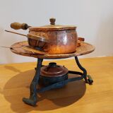 Copper fondue set
