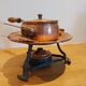 Copper fondue set