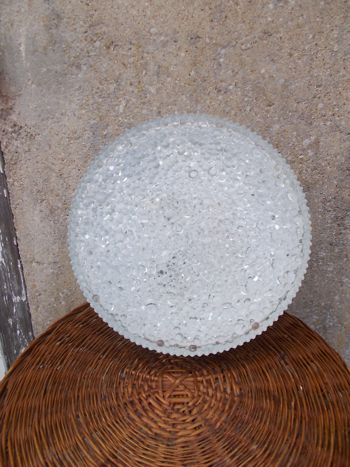 Very large pair of bubble glass ceiling lights by Staff 1960-70