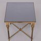 Hollywood Regency Brass side table Maison Jansen 1970s