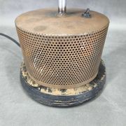 1940 industrial table lamp in aluminium and metal, Czechoslovakia